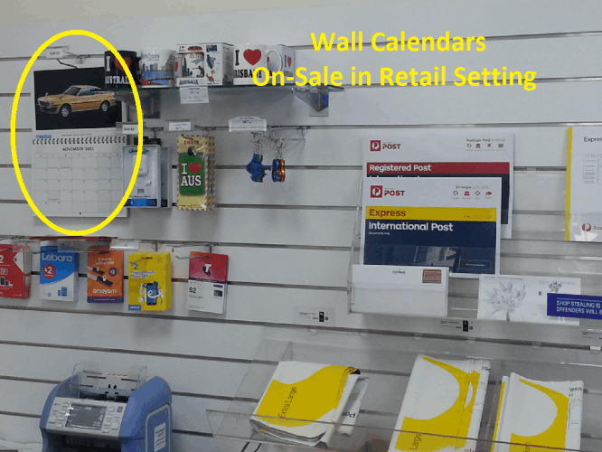 Mazda Rx-5/Cosmo 2021 Wall Calendar in for retail sale Australia Post store 
